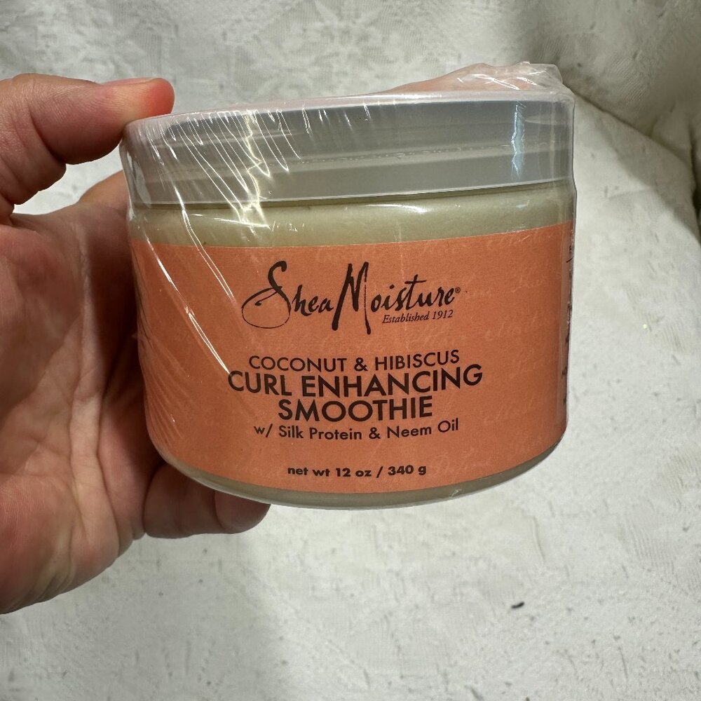 Shea Moisture Coconut and Hibiscus Curl Enhancing Smoothie, 12 oz / 340 g NEW